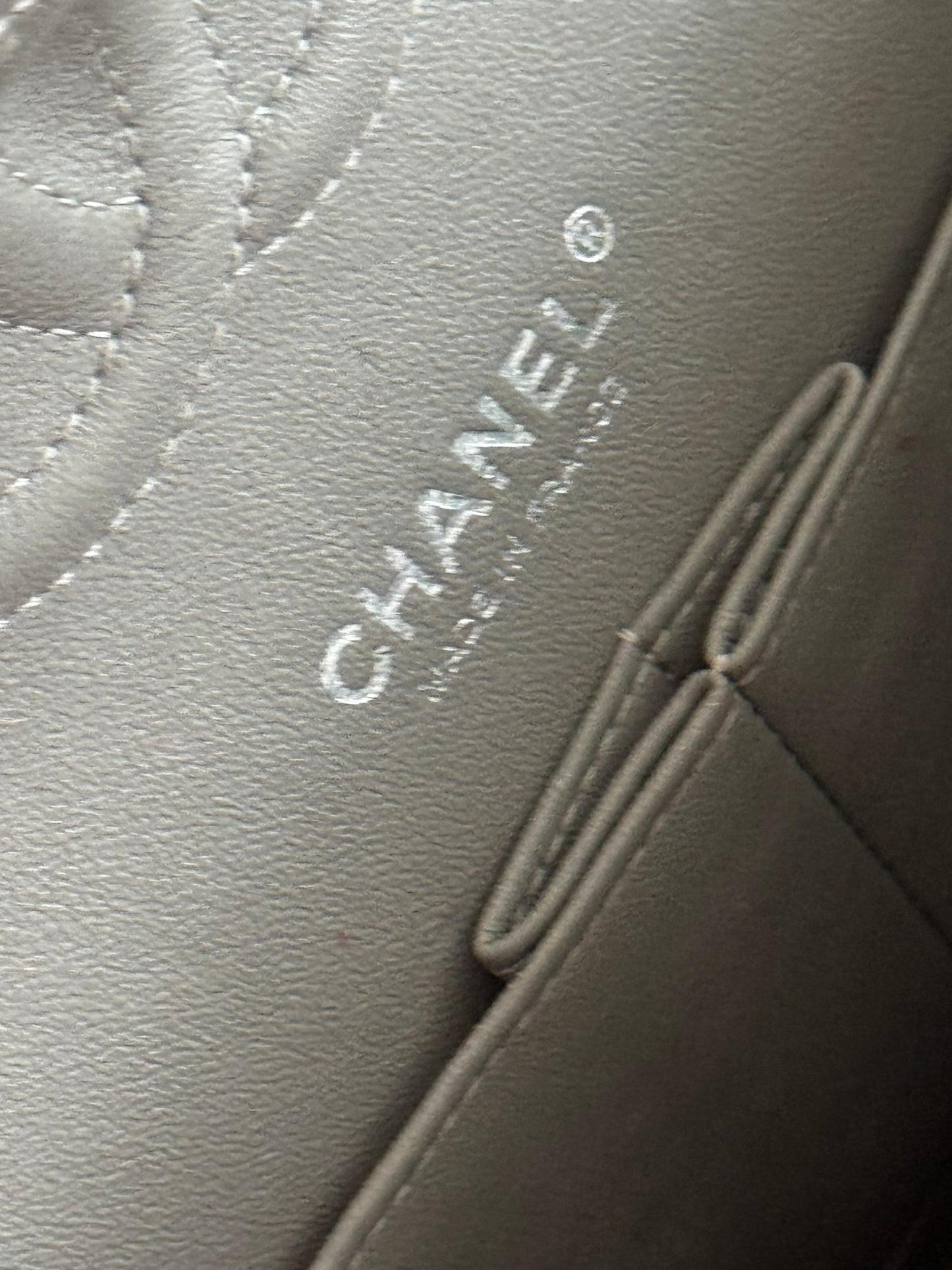 Gray Chanel Medium Double Flap Bag at The Platonist