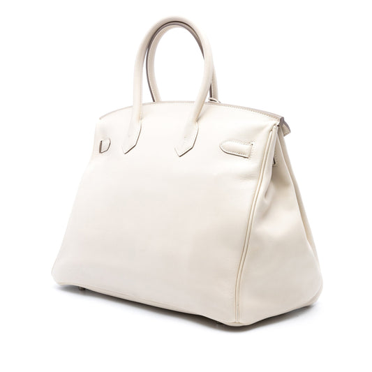 Preloved: Hermès Birkin 35 Retourne – Swift Leather (Béton, 2011)