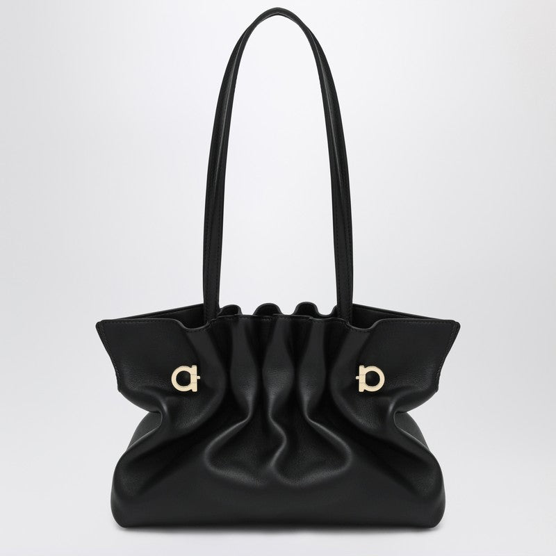 Ferragamo Soft-Bag Small Black Leather