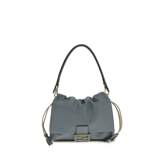 Sac bandoulière Fendi Bos Taurus en cuir de veau bleu clair