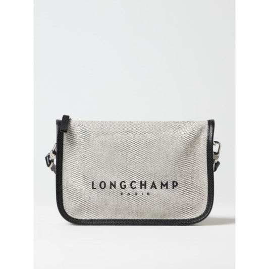 Longchamp Natural Canvas And Leather Handbag