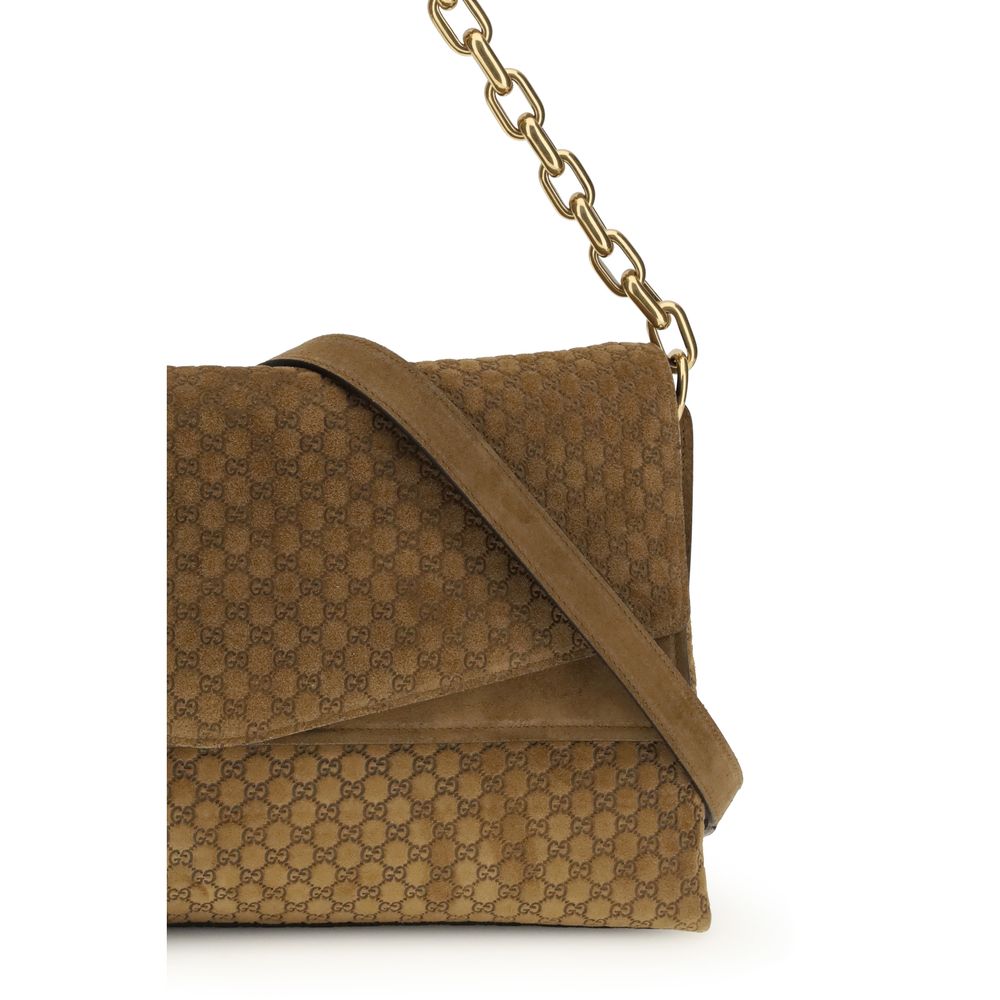 Sac à main Gucci en daim beige