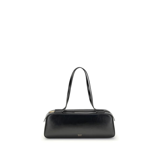 Khaite Black Calf Leather Bos Taurus Shoulder Bag