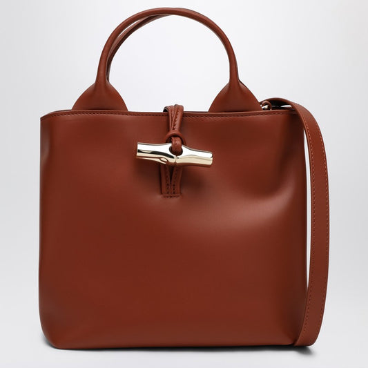 Sac hobo Longchamp S Le Roseau couleur écorce