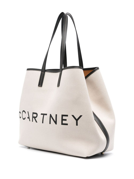 Sac à main amovible à imprimé logo Stella McCartney