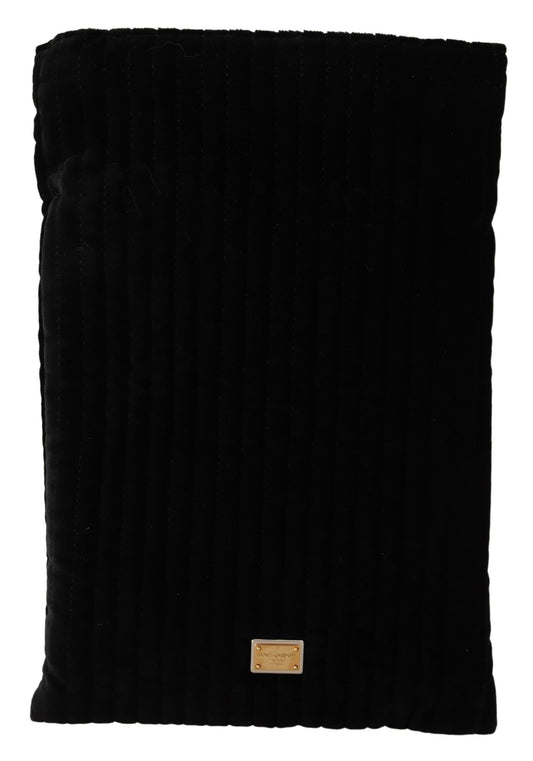 Sac porte-lunettes élégant en velours matelassé Dolce &amp; Gabbana