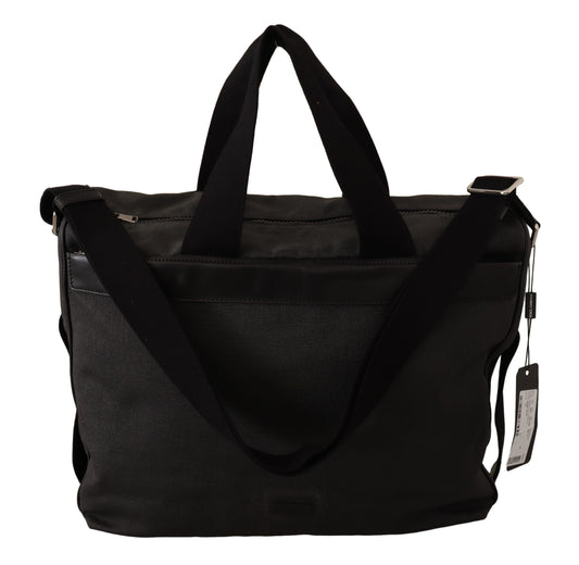 Sac messager élégant en denim et cuir pour homme Dolce &amp; Gabbana