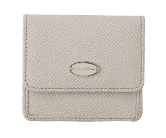 Dolce &amp; Gabbana Chic Kondometui-Geldbörse aus weißem Leder