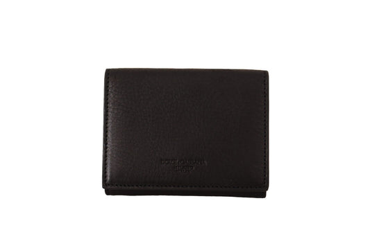 Dolce &amp; Gabbana Élégant trousse multi-poches en cuir noir