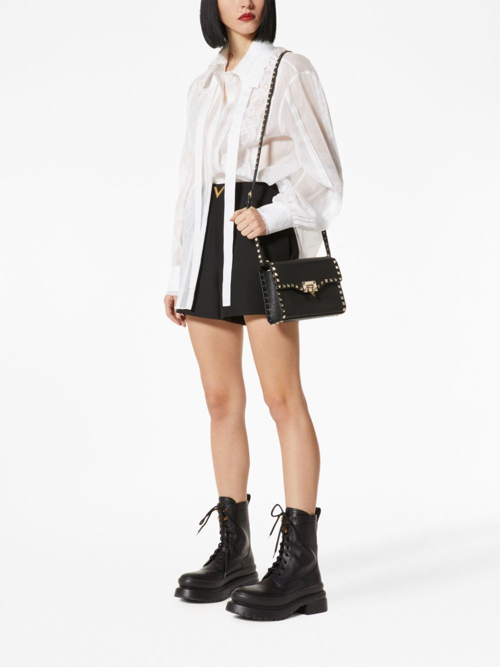 Valentino Garavani Rockstud Small Leather Shoulder Bag