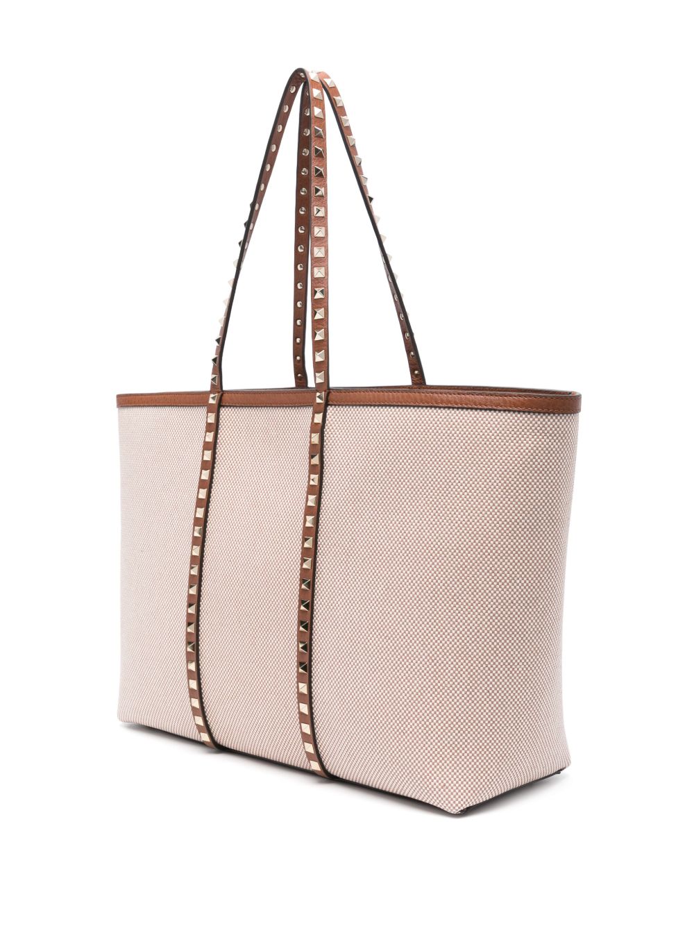 Sac cabas moyen en toile Rockstud de Valentino Garavani