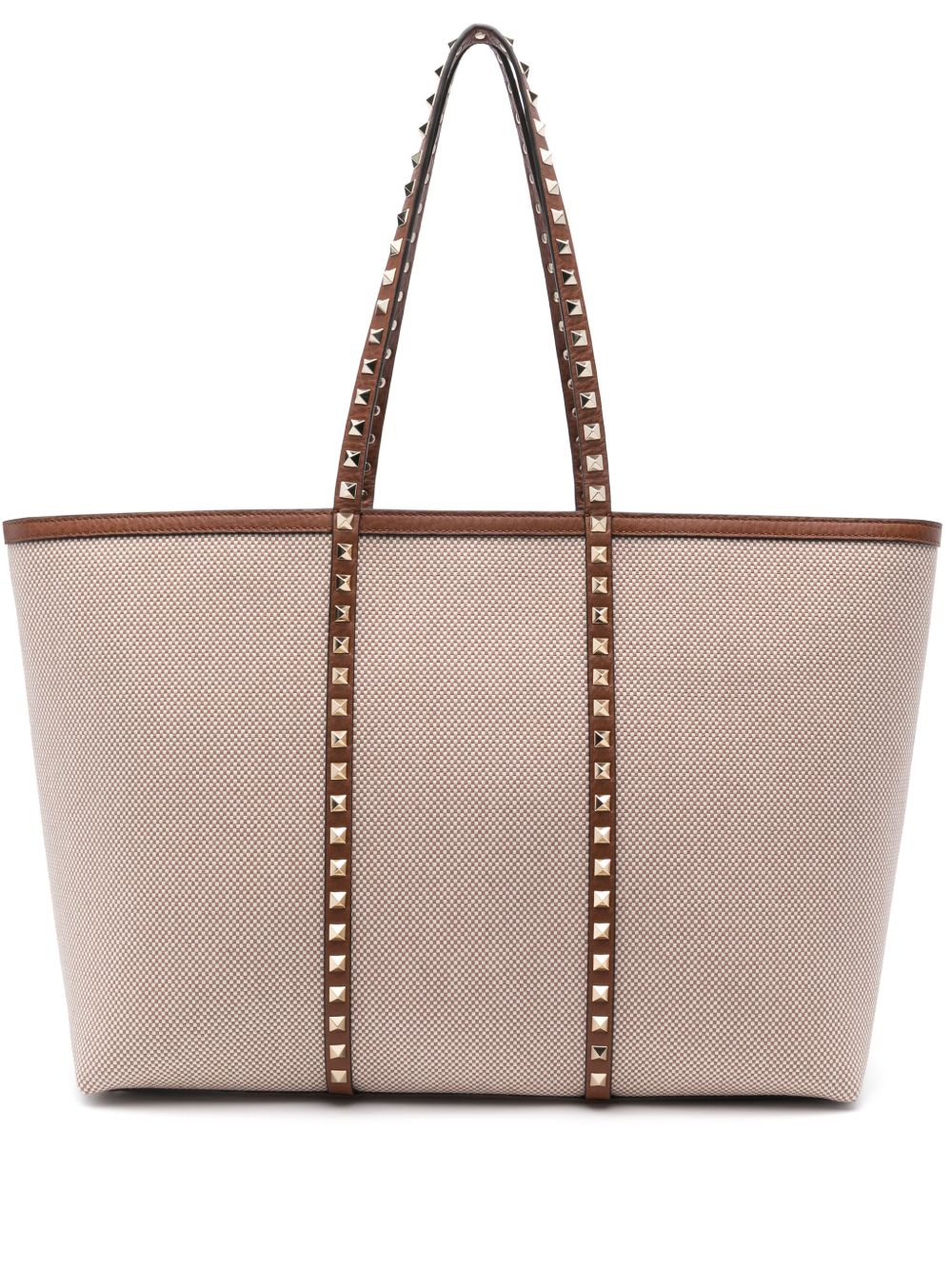 Sac cabas moyen en toile Rockstud de Valentino Garavani