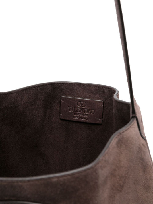 Valentino Garavani Nellcote Suede Leather Shoudler Bag