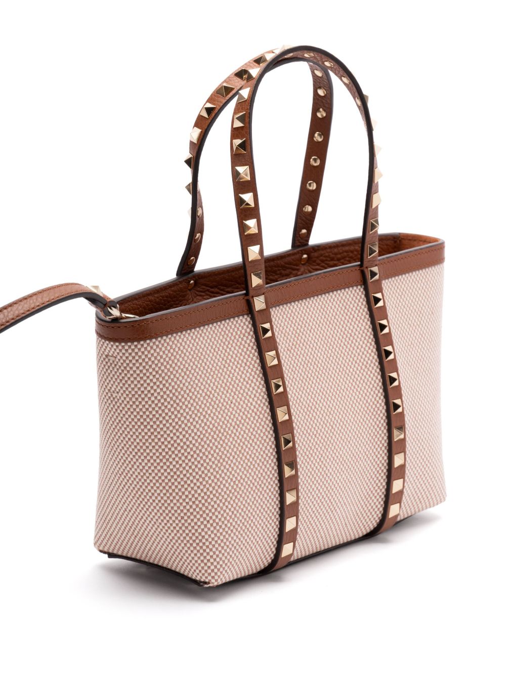 Mini sac fourre-tout en toile Rockstud Valentino Garavani