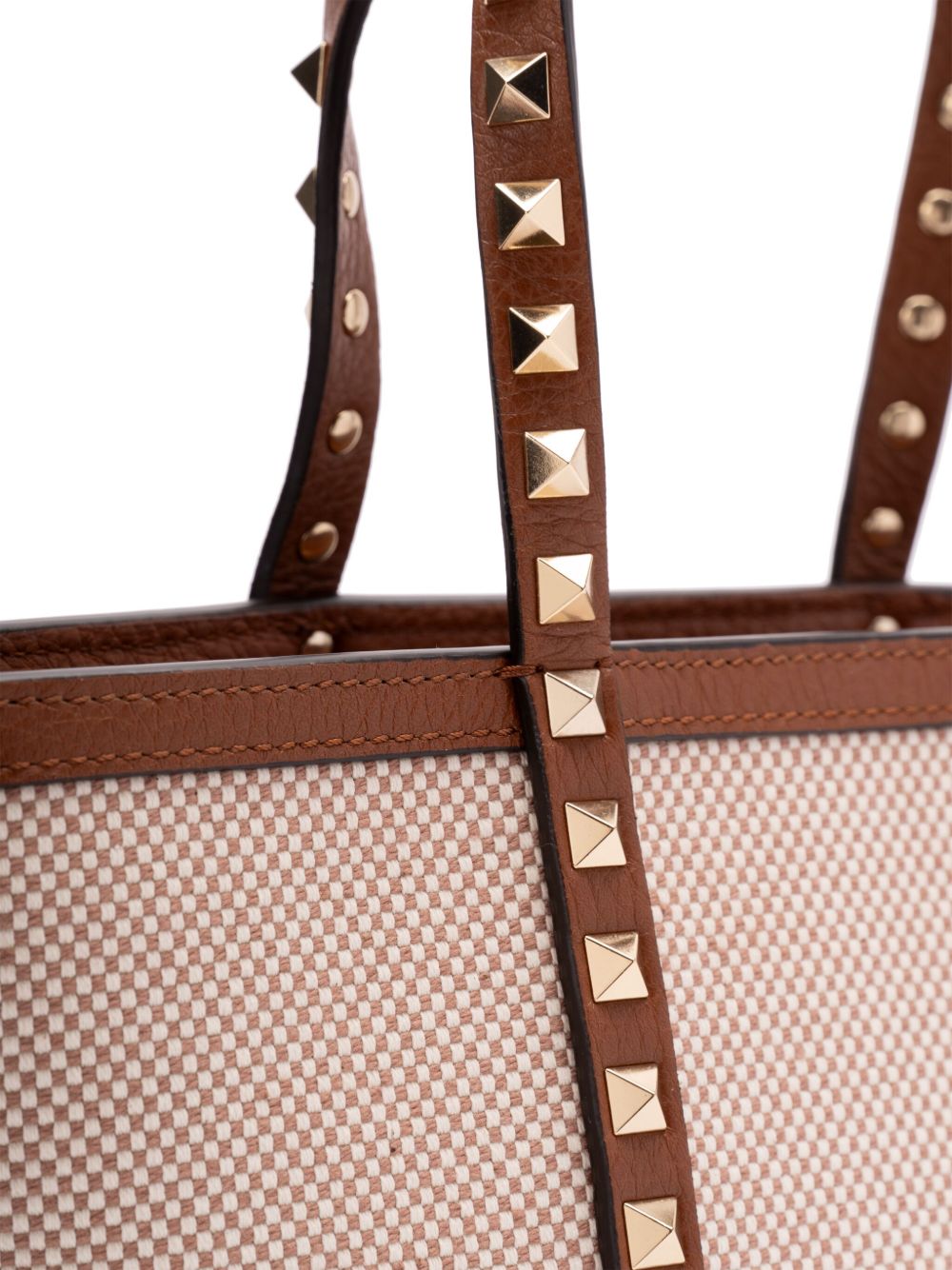 Mini sac fourre-tout en toile Rockstud Valentino Garavani