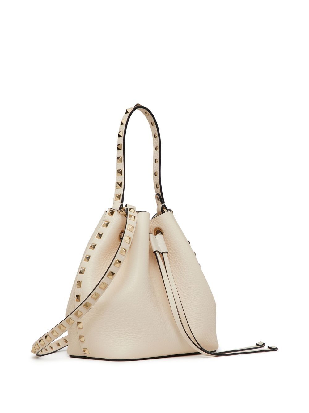 Valentino Garavani Rockstud Bucket Bag aus genarbtem Kalbsleder