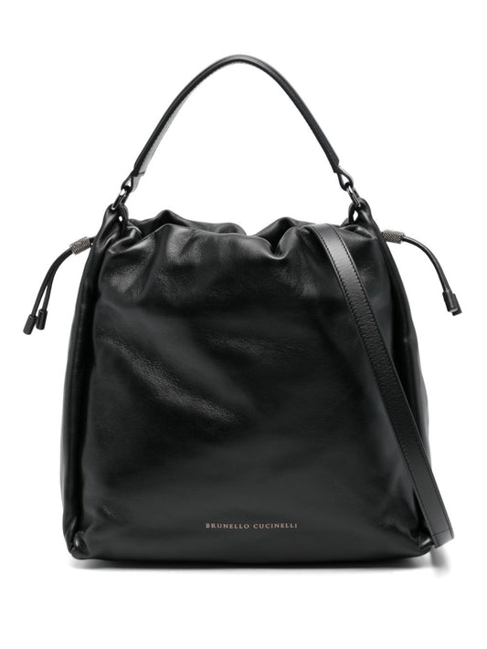Brunello Cucinelli Soft Leather Mellow Bucket Bag