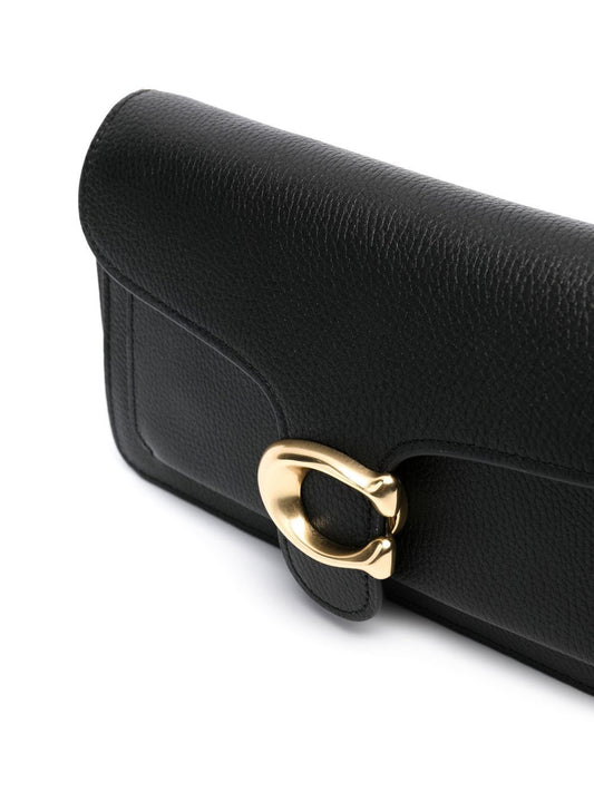 Coach Tabby Chain Leather Clutch