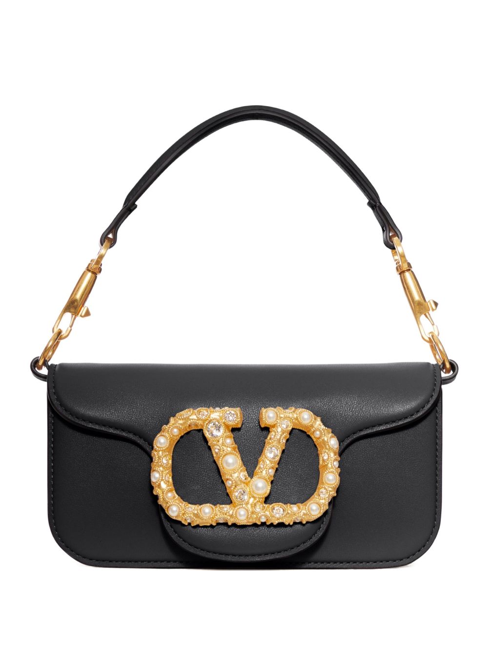 Valentino Garavani Locò Small Leather Shoulder Bag