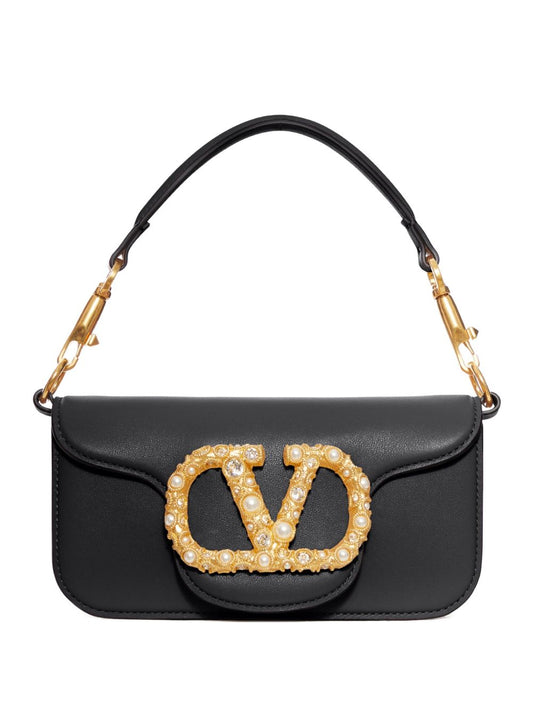 Valentino Garavani Locò Small Leather Shoulder Bag
