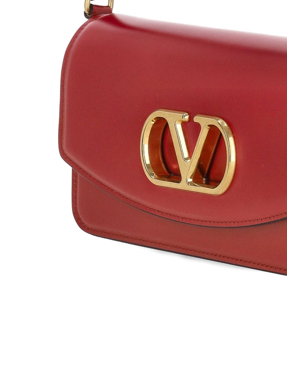 Petit sac à bandoulière Vain Valentino Garavani en cuir de veau brillant