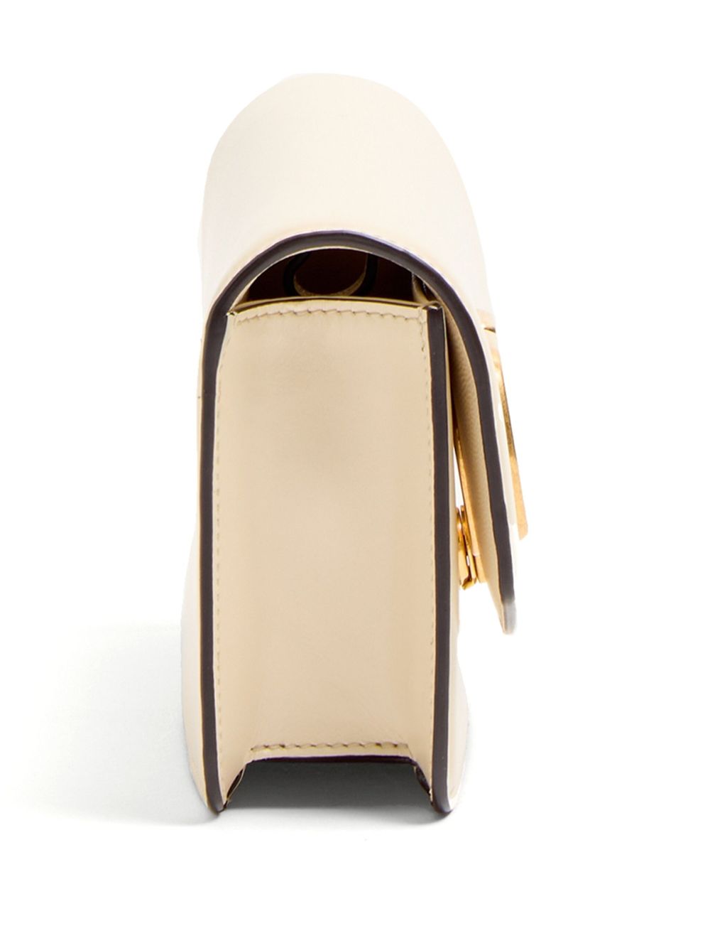 Pochette Vain Valentino Garavani en cuir de veau brillant