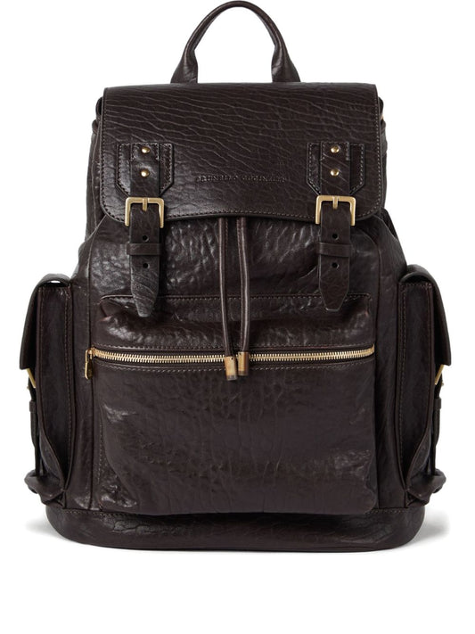 Sac à dos marron Brunello Cucinelli