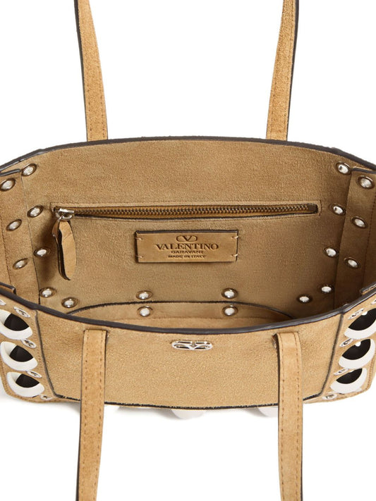 Valentino Garavani Sac cabas Nellcôte Mini en daim