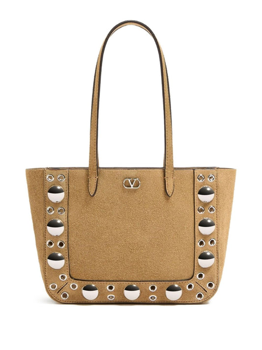Valentino Garavani Sac cabas Nellcôte Mini en daim