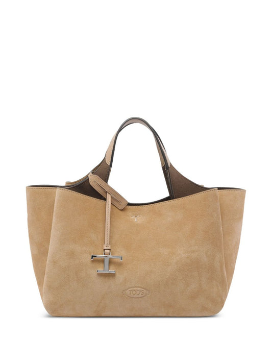 Tod'S Leather Beige Shopper Bag