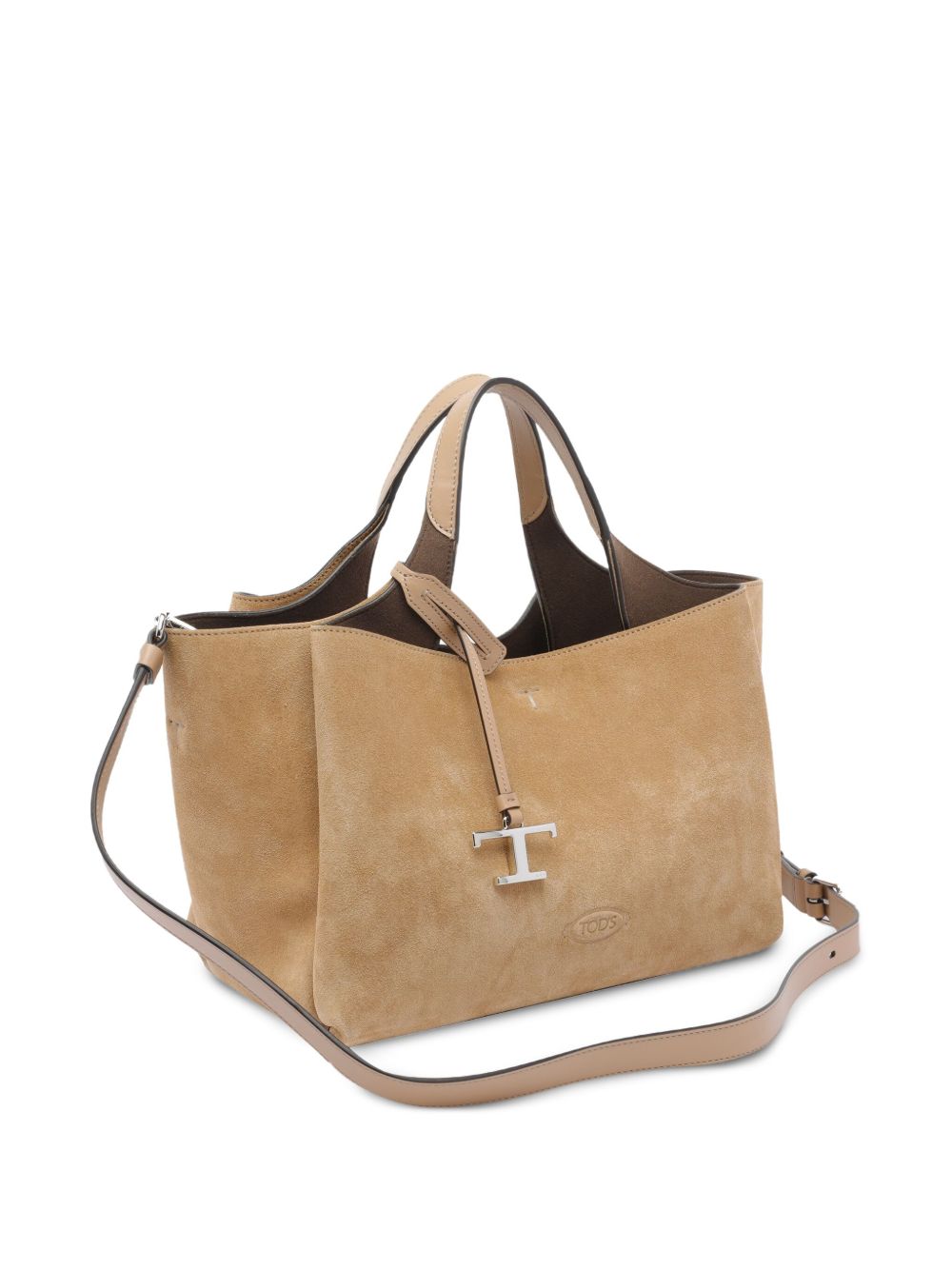 Tod'S Leather Beige Shopper Bag