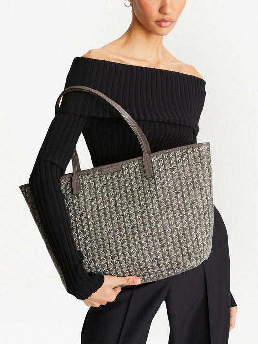 Tory Burch Cotton Grey Tote