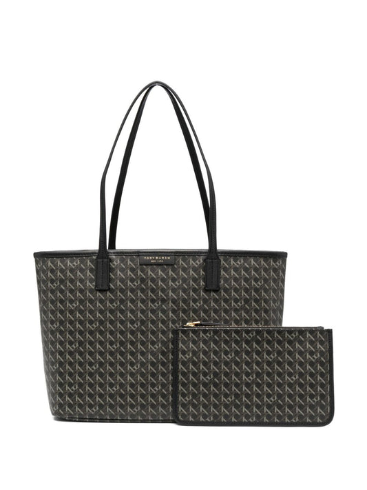 Tory Burch Cotton Small Black Tote