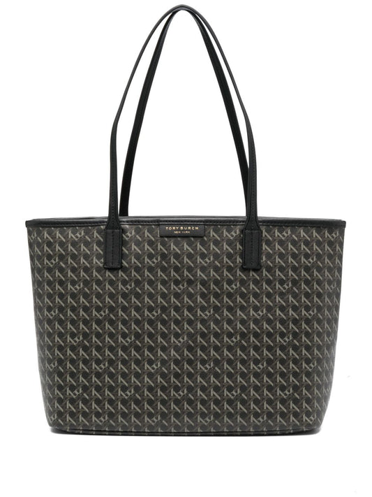 Tory Burch Cotton Small Black Tote