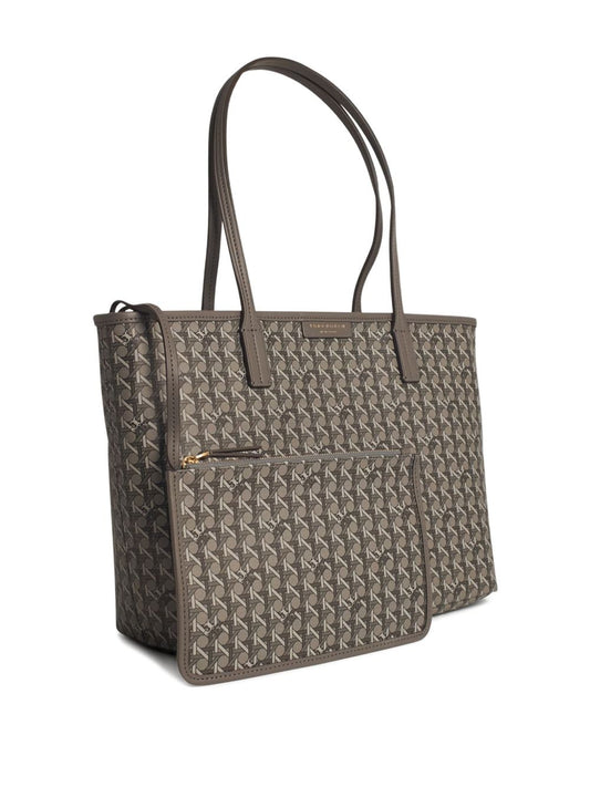 Tory Burch Small Cotton Grey Tote