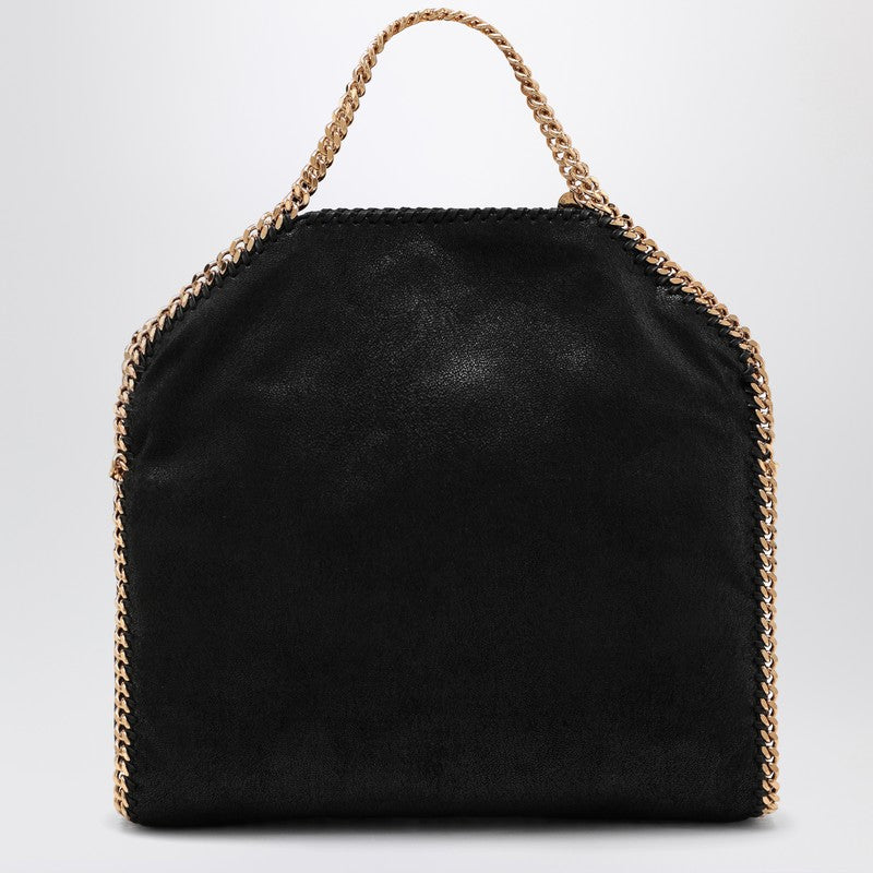 Stella Mccartney Black/Gold Falabella Fold Over Bag