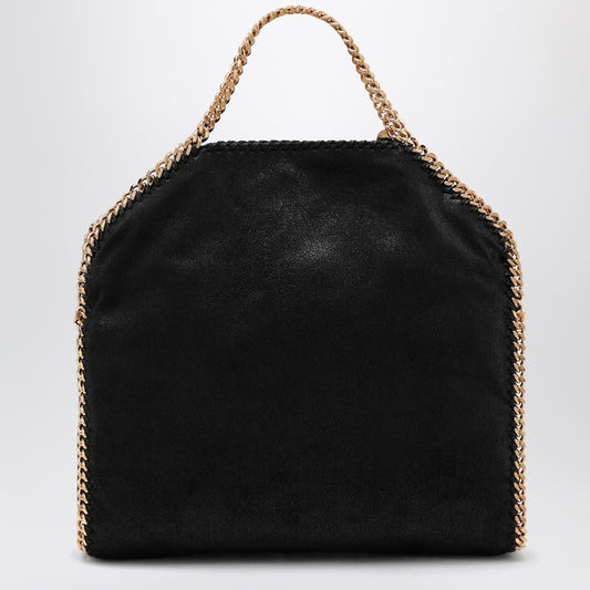 Stella Mccartney Black/Gold Falabella Fold Over Bag