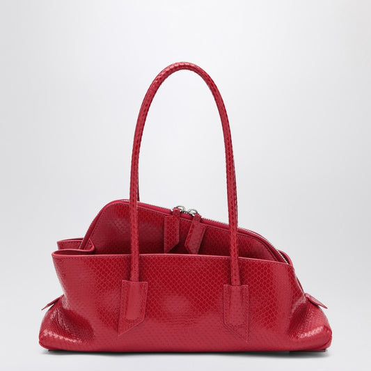 The Attico La Passeggiata Small Bag Red Python Print