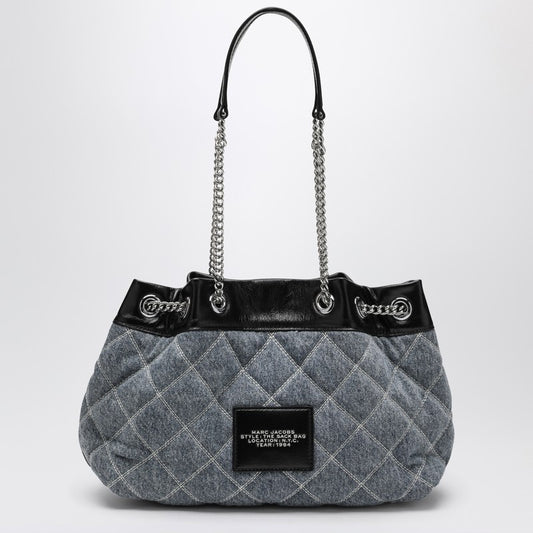 Sac bandoulière en denim matelassé Marc Jacobs