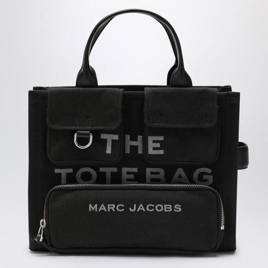 Marc Jacobs Black Canvas Medium Cargo Tote Bag