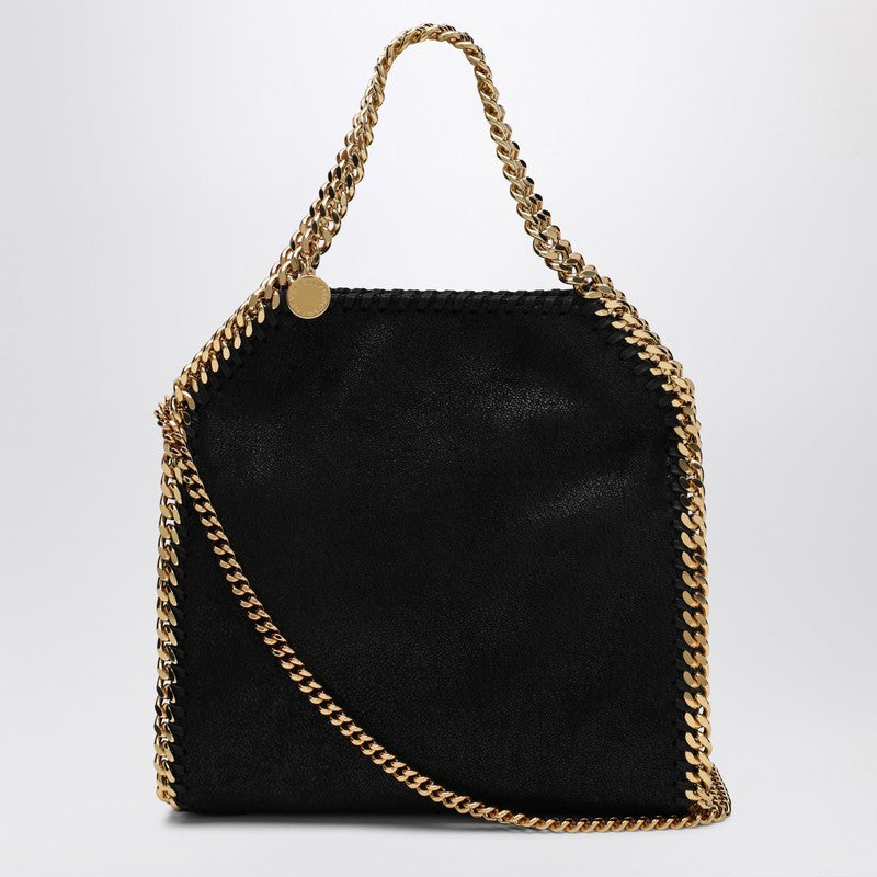 Mini sac fourre-tout Falabella noir/doré de Stella Mccartney