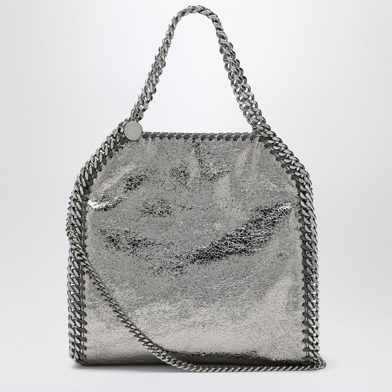 Stella Mccartney Falabella Mini Tasche in Metallic-Stahlgrau