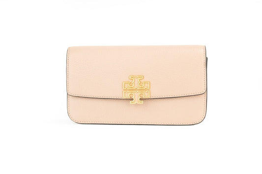 Tory Burch Britten Small Meadowsweet Leather Chain Wallet Crossbody Bag at The Platonist