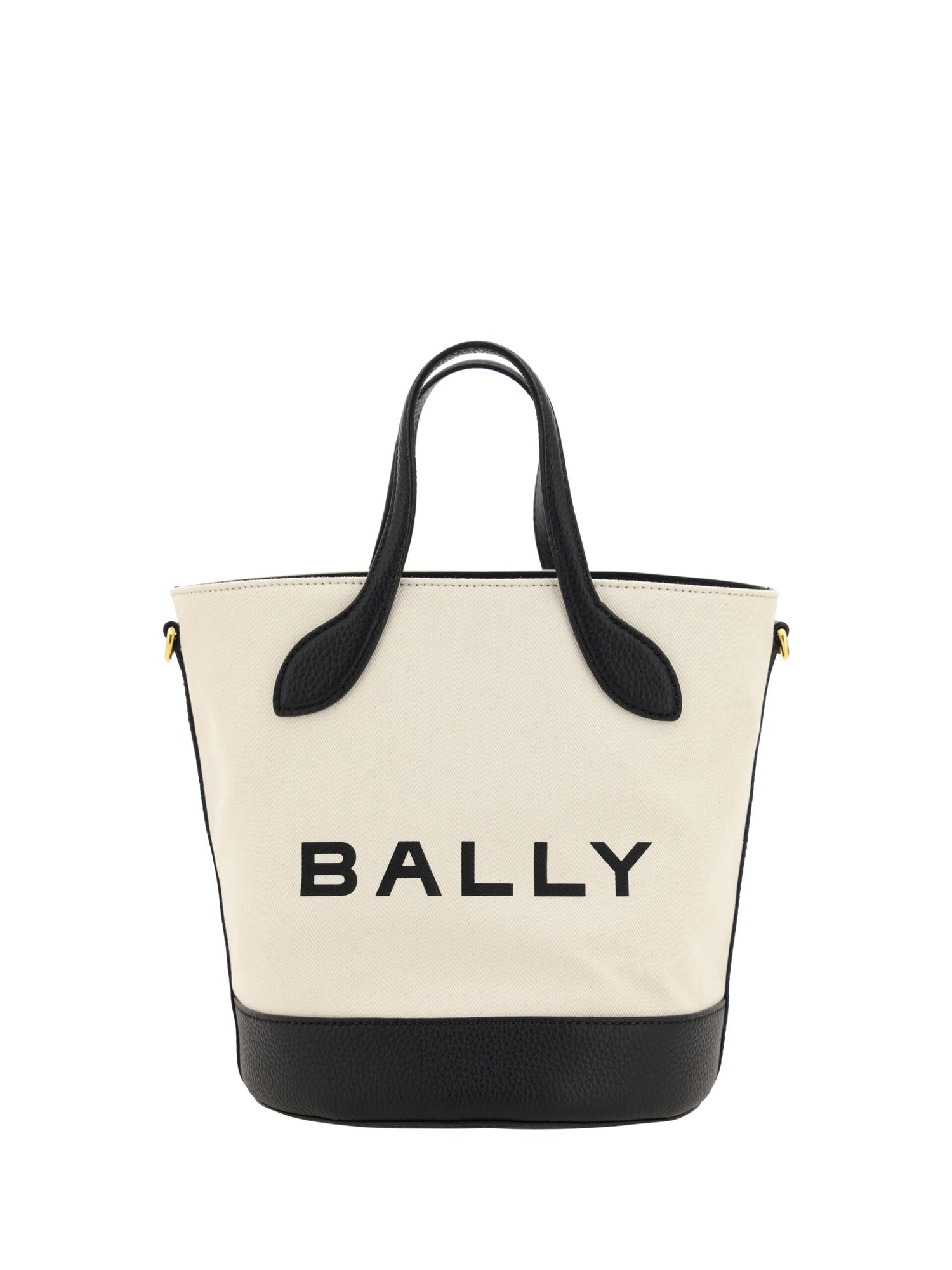 Bally Elegant Monogram Bucket Bag in Black & White at The Platonist