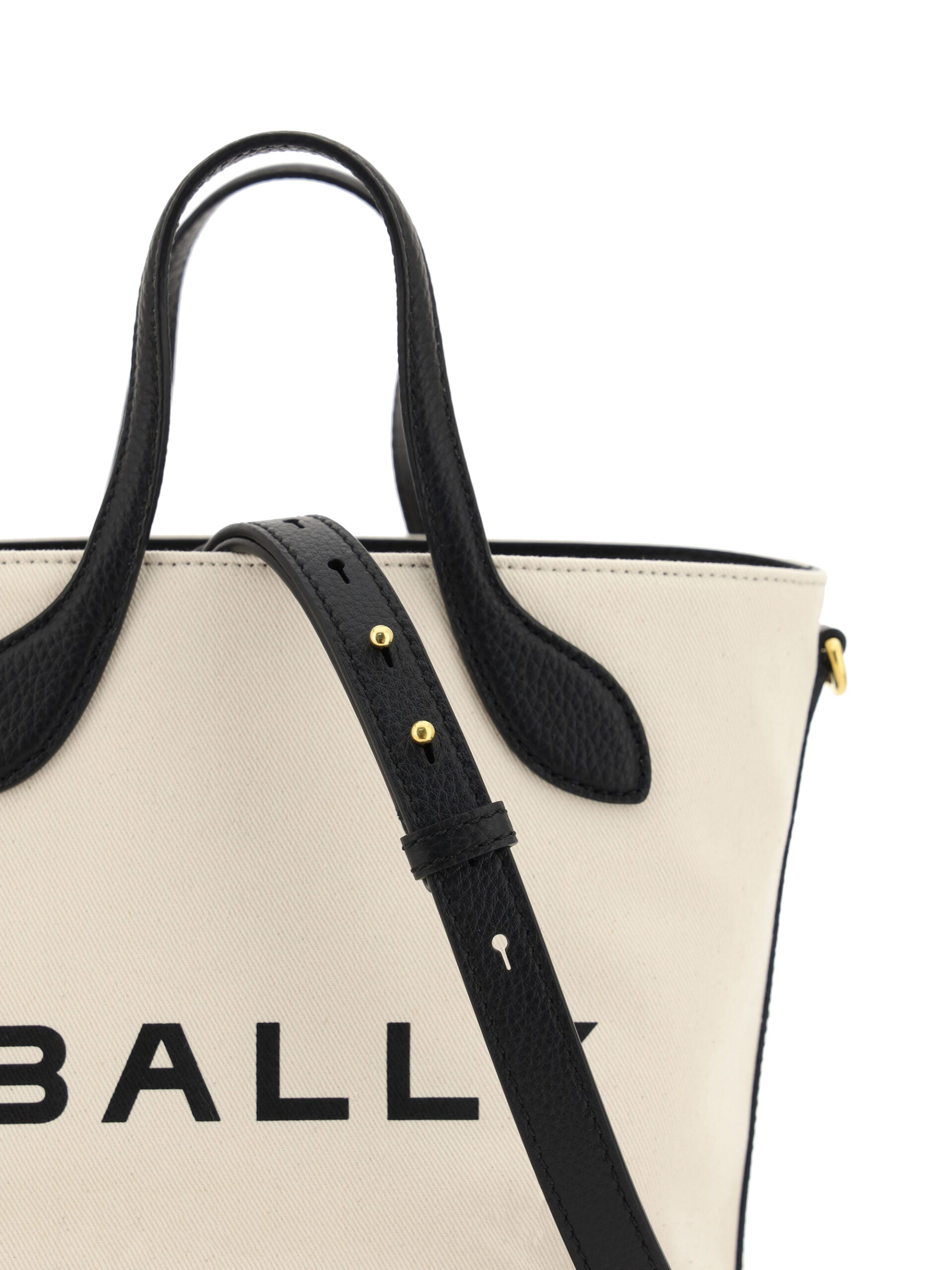 Bally Elegant Monogram Bucket Bag in Black & White at The Platonist