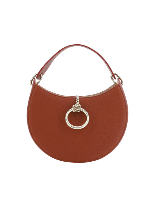 Chloé Sepia Brown Small Arlène Leather Shoulder Bag at The Platonist