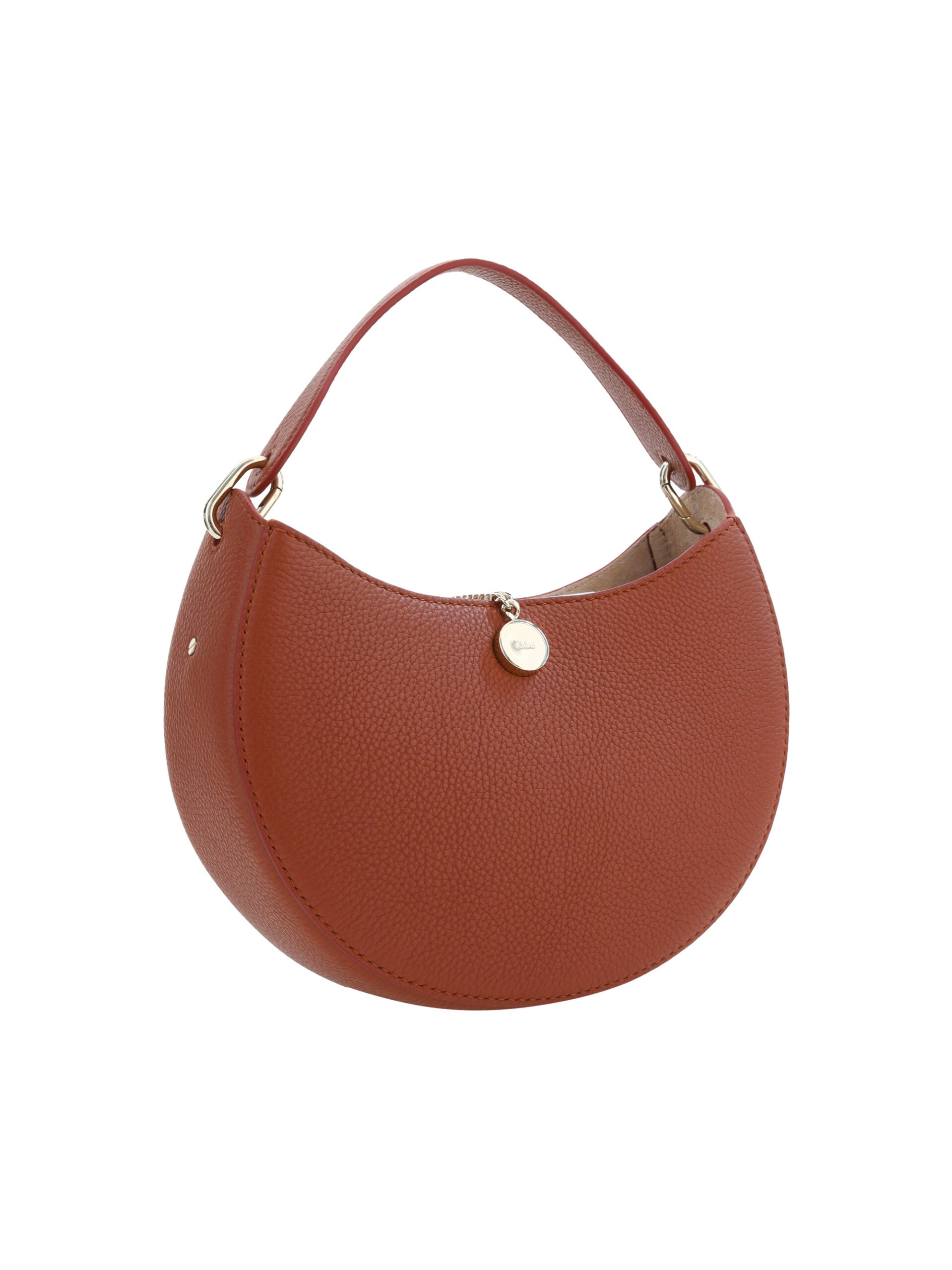 Chloé Sepia Brown Small Arlène Leather Shoulder Bag at The Platonist