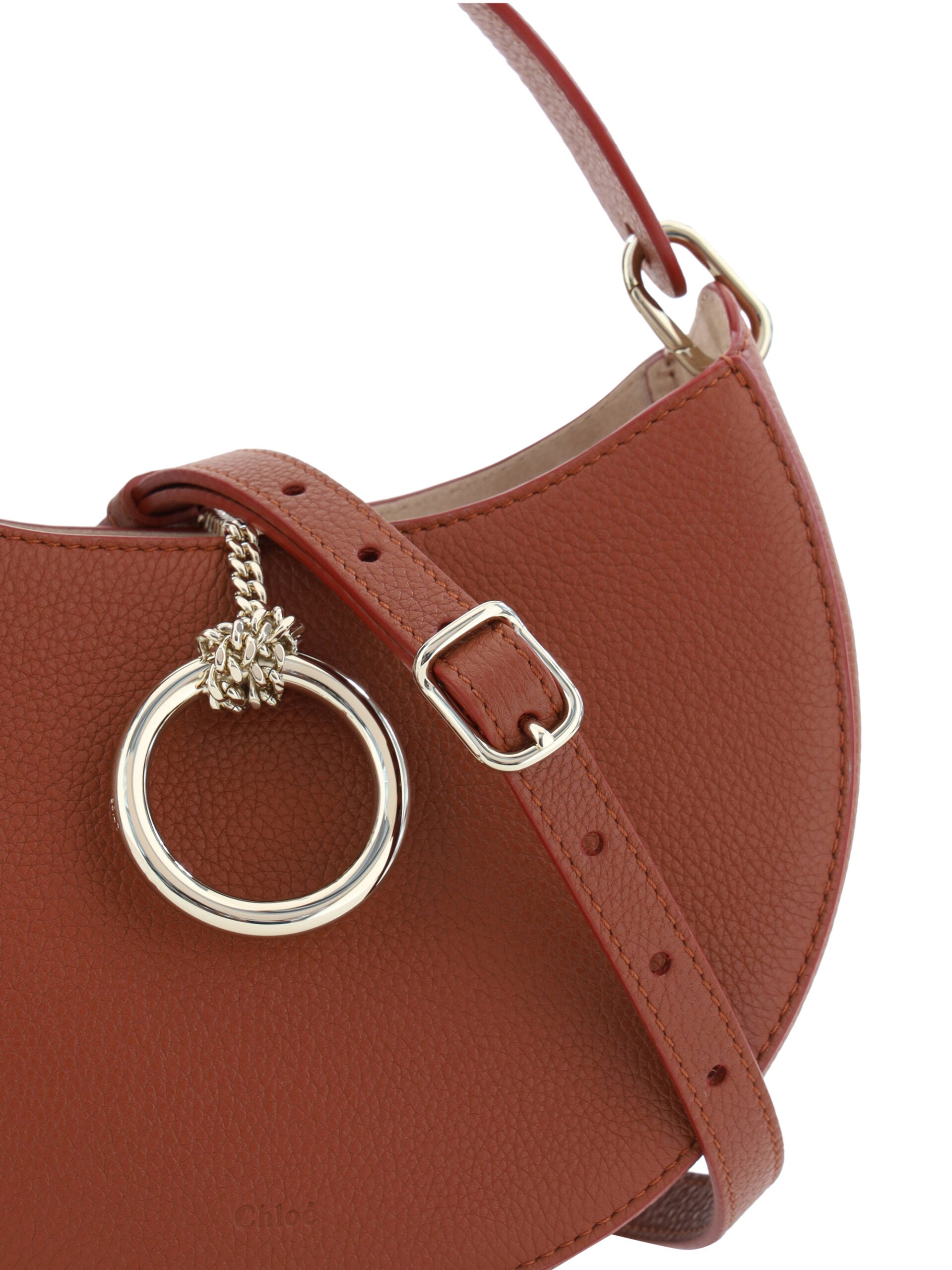 Chloé Sepia Brown Small Arlène Leather Shoulder Bag at The Platonist