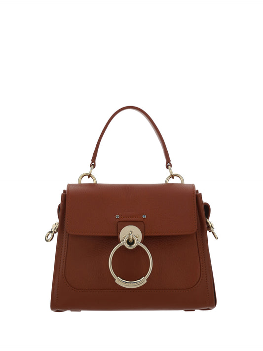 Chloé Elegant Sepia Brown Calfskin Shoulder Handbag at The Platonist