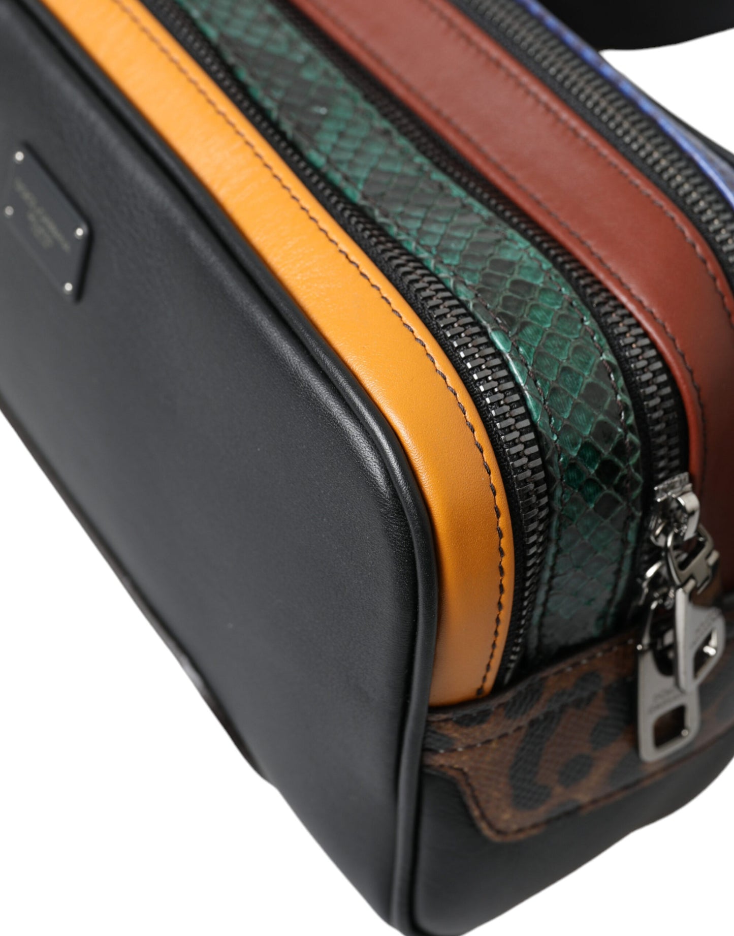 Sac ceinture léopard en cuir exotique Dolce &amp; Gabbana